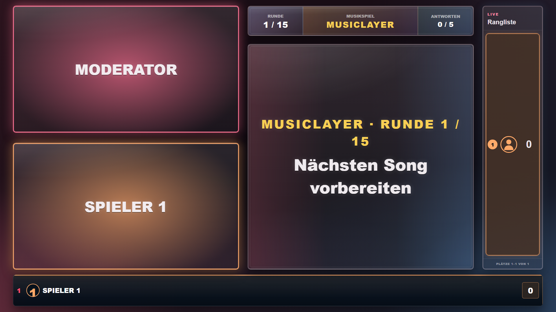 MusicLayer Spielansicht