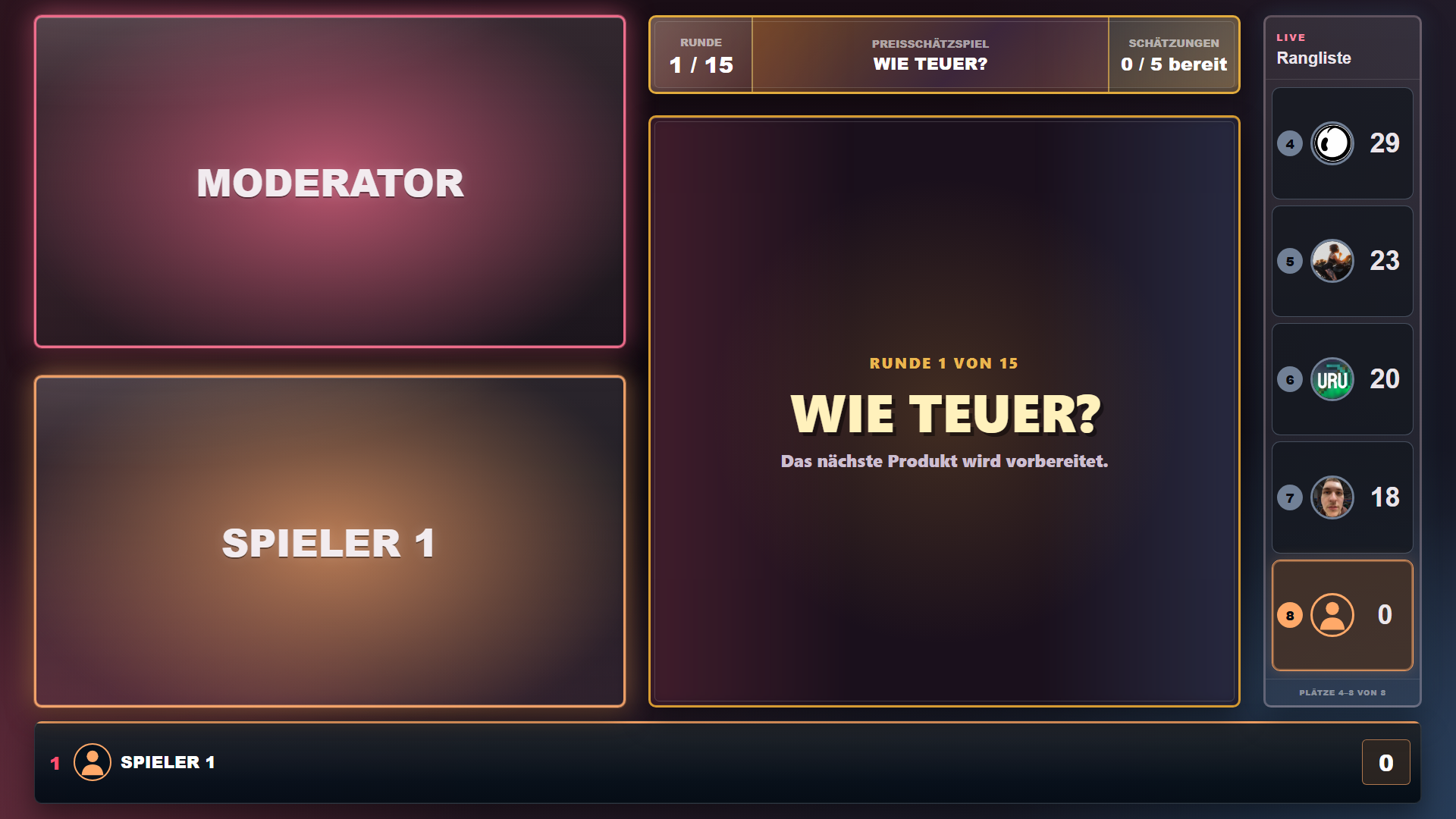 Wie teuer Spielansicht